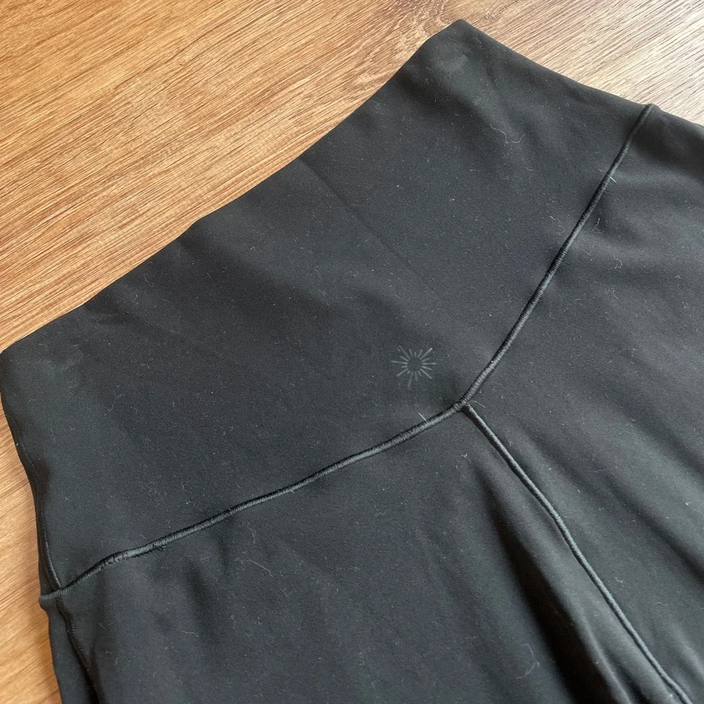 Aerie Offline Real Me Xtra Trouser Pants Small Wide Leg Flare Black High Rise # - Picture 5 of 8